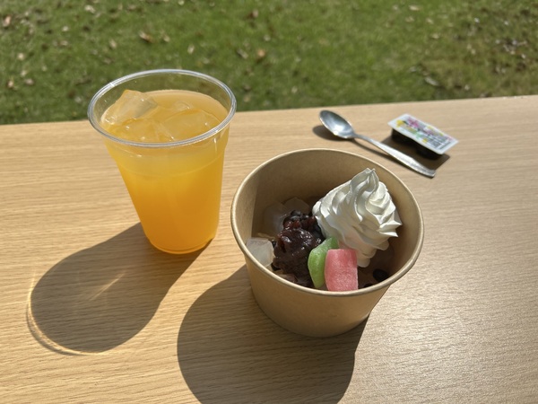 Ａセット(クリームあんみつ＋１ソフトドリンク)