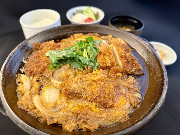 房総菜の花豚のかつ煮定食