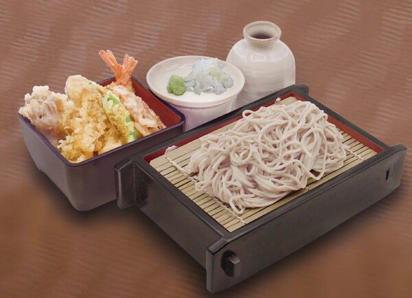 せいろ蕎麦とミニ海老天重