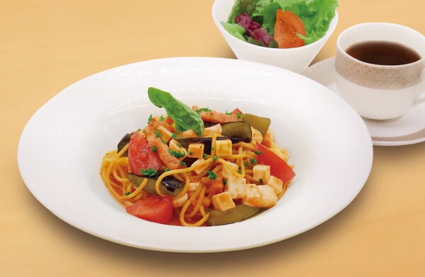 <東急レディスランチ> ~茄子とモッツアレラチーズノスパゲティシチリアーナ~