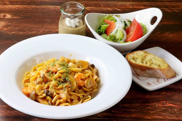 海老クリームパスタ