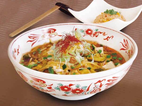 酸辣湯麺と半炒飯