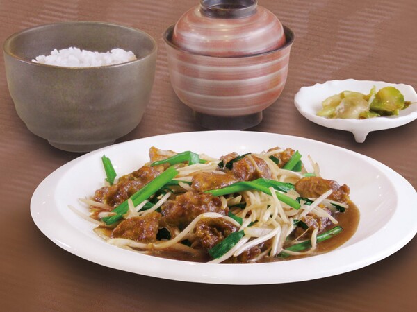 鶏レバーのニラレバ炒め膳