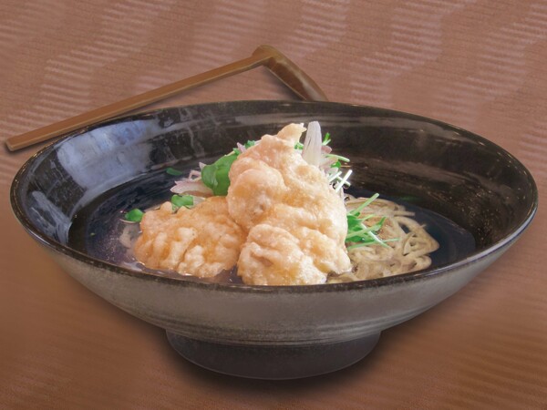 冷やし鶏天うどん