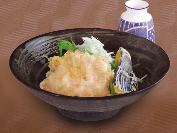 鶏天冷やしぶっかけうどん