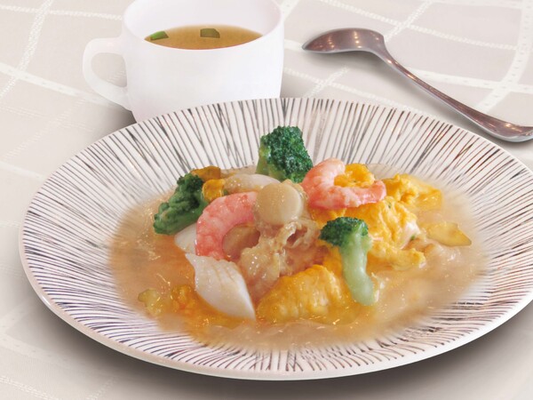 はまぐり出汁の海鮮天津飯