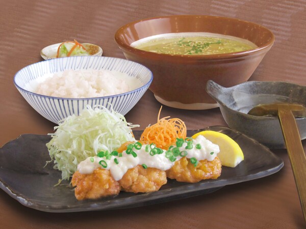 チキン南蛮と冷や汁膳