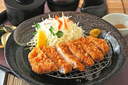 菜の花豚のとんかつ御膳