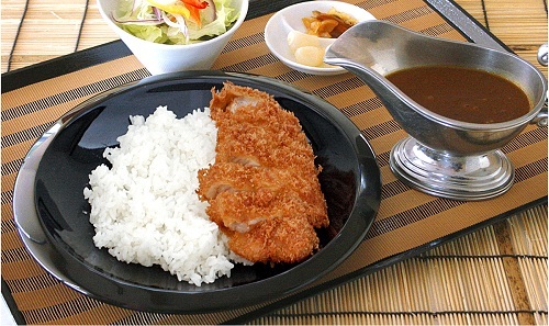 菜の花豚のロースカツカレー