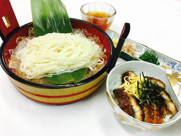 NEW そうめんと鰻ごはん