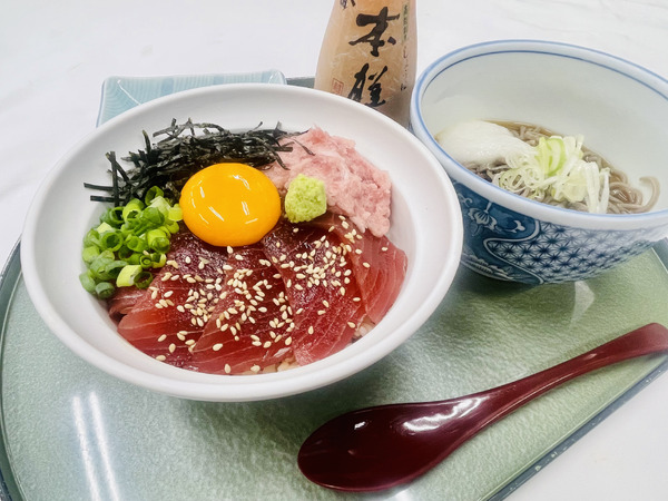 NEW まぐろネギトロ丼 とろろ蕎麦